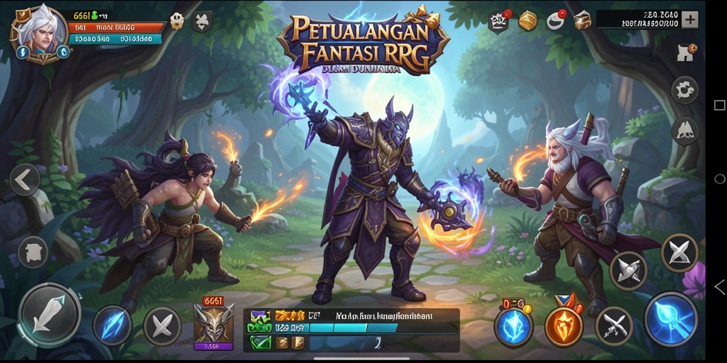 Gameplay seru di dunia RPG yang penuh petualangan.