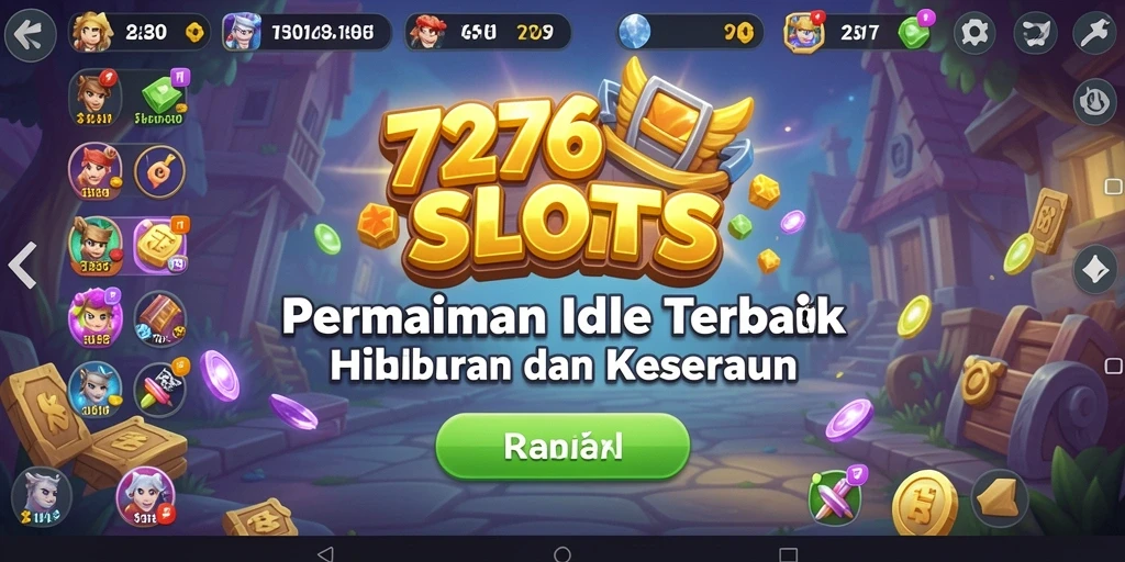 Screenshot gameplay 7276SLOTS menampilkan keseruan bermain slot Idle.