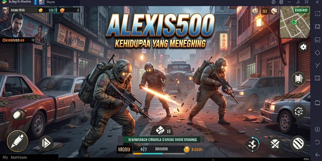 Tampilan menarik saat menjalani kehidupan virtual dalam ALEXIS500.