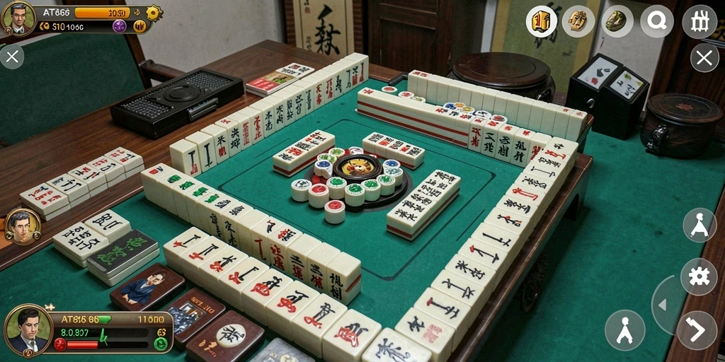 Tampilan gameplay Mahjong yang menarik dan menantang di AT866.