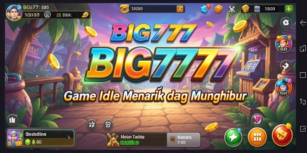 Tampilan screenshot menunjukkan gameplay seru BIG777 dalam genre Idle.