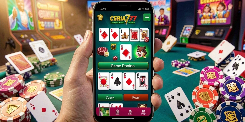 Tampilan gameplay CERIA777 yang menarik dan penuh warna.