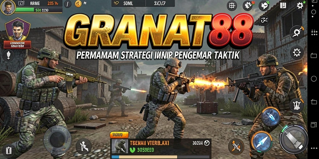 Tampilan gameplay stratejik yang mendebarkan di GRANAT88.