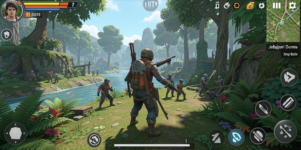 Tampilan gameplay HIT9 dengan dunia terbuka yang luas dan detail grafis yang memukau.