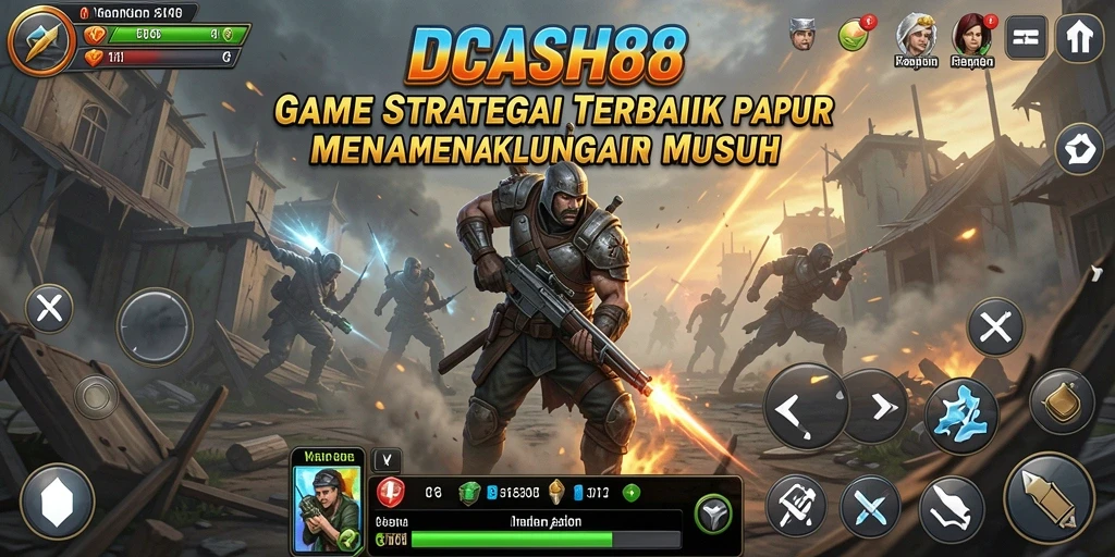 Tampilan gameplay IDCASH88 dengan aksi strategi yang mendebarkan.