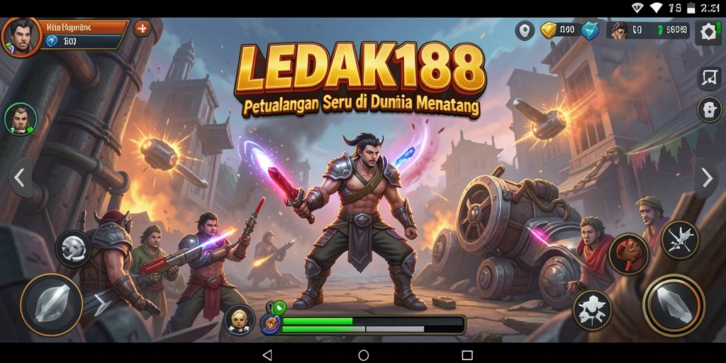 Gameplay LEDAK188 menampilkan petualangan seru dan tantangan menarik.