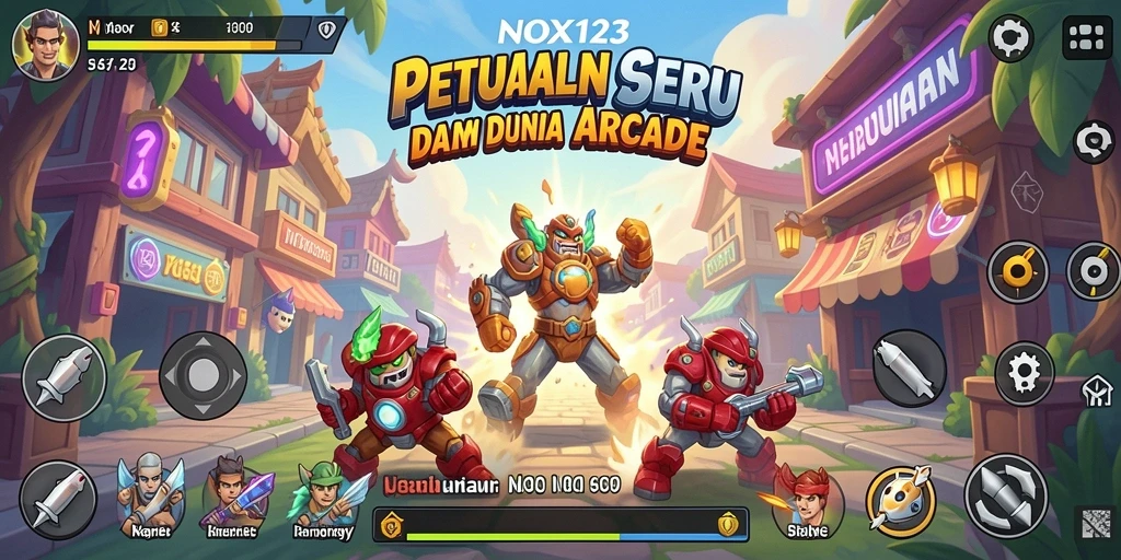 Tangkapan layar permainan NOX123 dengan aksi seru dalam genre Arcade.