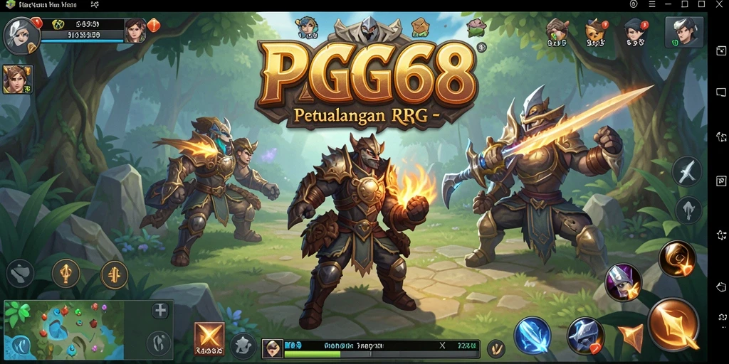 Tampilan menarik dari gameplay RPG PGG68 yang seru.