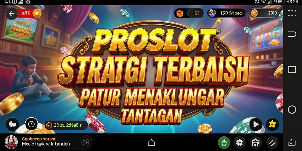 Tampilan gameplay PROSLOT yang mendebarkan dan penuh strategi.