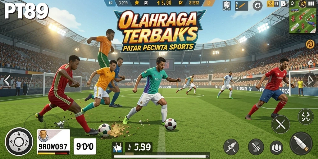 Tangkapan layar gameplay PT89 dengan aksi olahraga yang mendebarkan.