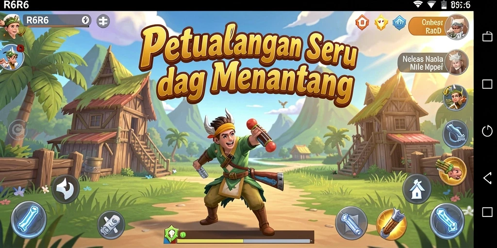 Tampilan gameplay R6R6 yang mendebarkan dan penuh tantangan.