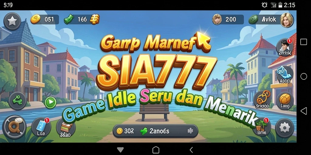Tampilan menarik dengan karakter dan lingkungan dalam SIA777.