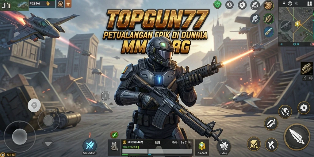 Gameplay seru di dunia MMORPG TOPGUN77, penuh aksi dan petualangan.