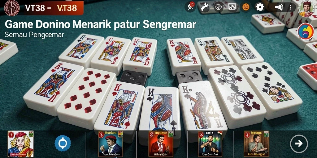 Tampilan gameplay Domino yang menarik di VT38.